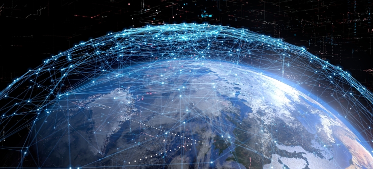 Visualization of a satellite network